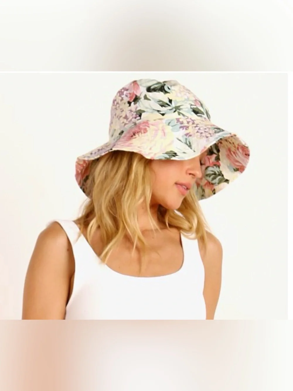 Faithfull The Brand Venissa Floral 'Bettina' Bucket Hat. New with tags. One size